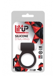 Чёрное эрекционное виброкольцо LIT-UP SILICONE STIMU RING 3 BLACK - Dream Toys - в Батайске купить с доставкой