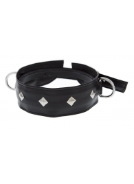 Полиуретановый ошейник с пуклями и D-кольцами Collar with Studs - Blush Novelties - купить с доставкой в Батайске