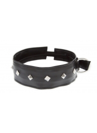 Полиуретановый ошейник с пуклями Collar with Studs - Blush Novelties - купить с доставкой в Батайске