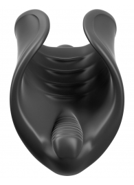 Чёрный мастурбатор Vibrating Silicone Stimulator с вибрацией - Pipedream - в Батайске купить с доставкой