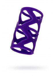Фиолетовая насадка-сетка на пенис - 7,5 см. - A-toys - в Батайске купить с доставкой
