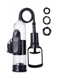 Вакуумная помпа A-toys с вибропулей и эрекционными кольцами - A-toys - в Батайске купить с доставкой