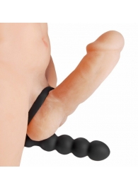 Насадка для двойного проникновения Double Fun Cock Ring with Double Penetration Vibe - XR Brands - в Батайске купить с доставкой