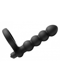 Насадка для двойного проникновения Double Fun Cock Ring with Double Penetration Vibe - XR Brands - в Батайске купить с доставкой