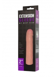 Насадка-удлинитель Extension sleeve телесного цвета - 18,5 см. - Sitabella - в Батайске купить с доставкой