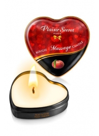 Массажная свеча с ароматом персика Bougie Massage Candle - 35 мл. - Plaisir Secret - купить с доставкой в Батайске