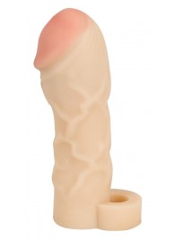 Закрытая удлиняющая насадка на пенис с подхватом мошонки T B Extension - Orion - в Батайске купить с доставкой