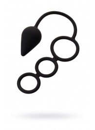Тройное эрекционное кольцо с анальным хвостом Drop M-size - Erotist Adult Toys - в Батайске купить с доставкой