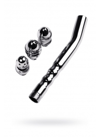 Металлический анальный душ с тремя насадками - ToyFa - купить с доставкой в Батайске