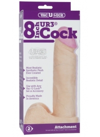 Ультрареалистичная насадка для трусиков Vac-U-Lock 8  ULTRASKYN Cock - 20,57 см. - Doc Johnson - купить с доставкой в Батайске