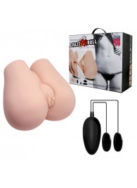 Реалистичный мастурбатор с вибрацией и двумя тоннелями - вагиной и анусом - Baile - в Батайске купить с доставкой