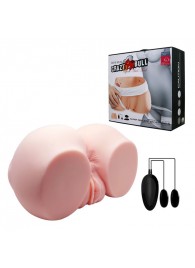 Телесный мастурбатор с двумя любовными тоннелями и вибрацией - Baile - в Батайске купить с доставкой