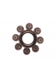 Чёрное эрекционное кольцо Rings Bubbles - Lola Games - в Батайске купить с доставкой