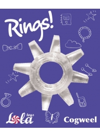 Прозрачное эрекционное кольцо Rings Cogweel - Lola Games - в Батайске купить с доставкой