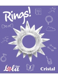 Прозрачное эрекционное кольцо Rings Cristal - Lola Games - в Батайске купить с доставкой