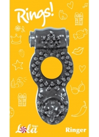 Чёрное эрекционное кольцо Rings Ringer - Lola Games - в Батайске купить с доставкой