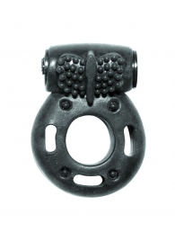 Черное эрекционное кольцо с вибрацией Rings Axle-pin - Lola Games - в Батайске купить с доставкой