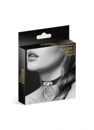 Черный чокер с двумя кольцами - Bijoux Pour Toi - купить с доставкой в Батайске