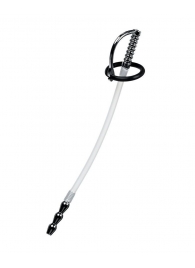 Силиконовый уретральный плаг со сменными фиксирующими кольцами Metal - ToyFa - купить с доставкой в Батайске