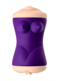 Двухсторонний мастурбатор JOS YARA в фиолетовой колбе - JOS - в Батайске купить с доставкой