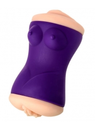 Двухсторонний мастурбатор JOS YARA в фиолетовой колбе - JOS - в Батайске купить с доставкой