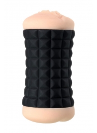 Двухсторонний мастурбатор JOS JANICE в черном цилиндре - JOS - в Батайске купить с доставкой