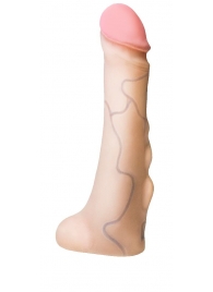 Реалистичная насадка с мошонкой REAL Standard - 18 см. - LOVETOY (А-Полимер) - купить с доставкой в Батайске