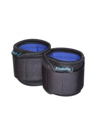 Неопреновые черно-синие наручники - Sitabella - купить с доставкой в Батайске