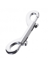 Серебристый двухсторонний карабин TOYFA Metal - ToyFa - купить с доставкой в Батайске