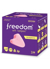 Женские гигиенические тампоны без веревочки FREEDOM mini - 3 шт. - Freedom - купить с доставкой в Батайске