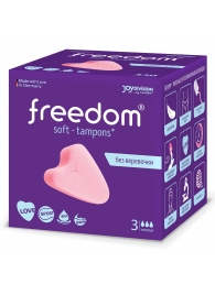Женские гигиенические тампоны без веревочки FREEDOM normal - 3 шт. - Freedom - купить с доставкой в Батайске