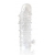 Закрытая прозрачная рельефная насадка Crystal sleeve - 13 см. - Erowoman-Eroman - в Батайске купить с доставкой