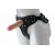 Черный пояс-трусики с двумя насадками Soft-Dolli - 16,5 и 10,5 см. - LOVETOY (А-Полимер) - купить с доставкой в Батайске