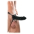 Чёрный полый страпон 7  Silicone Hollow Strap-On - 18 см. - Pipedream - купить с доставкой в Батайске