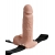 Телесный перезаряжаемый вибрострапон 7  Hollow Rechargeable Strap-on with Balls - 20,3 см. - Pipedream - купить с доставкой в Батайске