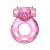Розовое эрекционное кольцо с вибрацией Pink Bear - Baile - в Батайске купить с доставкой