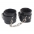 Черные оковы на ноги Obey Me Leather Ankle Cuffs - Chisa - купить с доставкой в Батайске