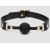 Черный кляп-шар Bound to You Faux Leather Ball Gag - Fifty Shades of Grey - купить с доставкой в Батайске