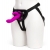Лиловый страпон Rechargeable Vibrating Strap-On Harness Set - 17,6 см. - Happy Rabbit - купить с доставкой в Батайске