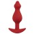 Бордовая анальная пробка Libra M - 11,3 см. - Le Frivole