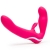 Ярко-розовый безремневой страпон Rechargeable Vibrating Strapless Strap-On - Happy Rabbit - купить с доставкой в Батайске