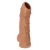 Телесная насадка с пупырышками и открытой головкой Nude Sleeve L - 14 см. - KOKOS - в Батайске купить с доставкой