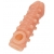 Телесная закрытая насадка с шариками Cock Sleeve Size S - 13,8 см. - KOKOS - в Батайске купить с доставкой