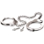 Металлические наручники Metal Leg Cuffs - Pipedream - купить с доставкой в Батайске