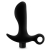 Черный анальный вибратор Silicone Vibrating Prostate Massager 01 - 10,8 см. - Blush Novelties - в Батайске купить с доставкой