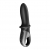 Черный анальный вибратор Hot Passion с функцией нагрева - Satisfyer - в Батайске купить с доставкой