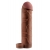 Коричневая насадка с кольцом Perfect 2 Extension with Ball Strap - 19 см. - Pipedream - в Батайске купить с доставкой