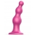 Розовая насадка Strap-On-Me Dildo Plug Beads size S - Strap-on-me - купить с доставкой в Батайске