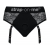 Черные трусики для насадок Diva Lingerie Harness - size L - Strap-on-me - купить с доставкой в Батайске