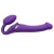 Фиолетовый безремневой вибрострапон Vibrating Bendable Strap-On - size L - Strap-on-me - купить с доставкой в Батайске